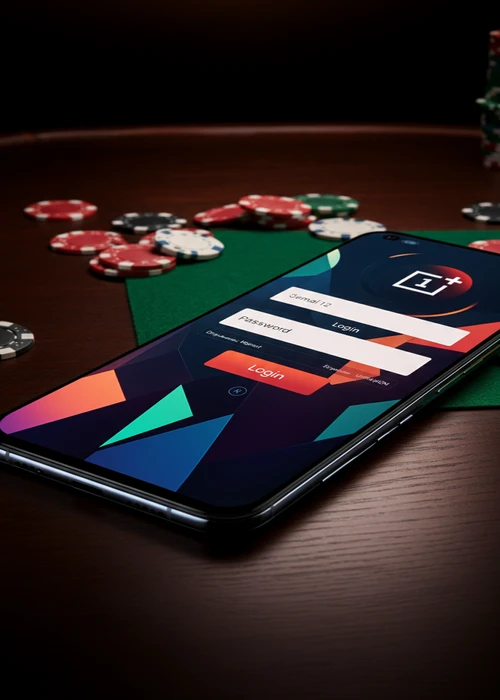 Login-Seite des Winairlines Casino mit Eingabefeldern und biometrischer Anmeldeoption für maximale Sicherheit